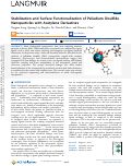 Cover page: Stabilization and Surface Functionalization of Palladium Disulfide Nanoparticles with Acetylene Derivatives