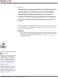 Cover page: Correction: A randomized controlled trial of a combination of antiviral and nonsteroidal anti-inflammatory treatment in a bovine model of respiratory syncytial virus infection