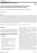 Cover page: Four-Year Trajectories of Internal Strengths and Socioemotional Support Among Middle-Aged and Older Adults with HIV