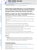 Cover page: Fatness, fitness and the aging brain: A cross sectional study of the associations between a physiological estimate of brain age and physical fitness, activity, sleep, and body composition.