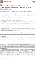 Cover page: Microstructure and Electrical Properties of AZO/Graphene Nanosheets Fabricated by Spark Plasma Sintering