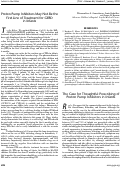 Cover page: The Case for Thoughtful Prescribing of Proton Pump Inhibitors in Infants