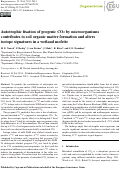 Cover page: Autotrophic fixation of geogenic CO2 by microorganisms contributes to soil organic matter formation and alters isotope signatures in a wetland mofette