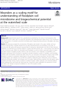 Cover page: Meanders as a scaling motif for understanding of floodplain soil microbiome and biogeochemical potential at the watershed scale