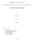 Cover page: Regulating Health Care Markets: Impacts on Innovation, Market Structure, and Product Quality