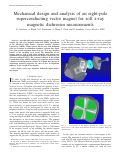 Cover page: Mechanical design and analysis of an eight-pole superconducting vector magnet for soft x-ray magnetic dichroism measurements