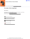 Cover page: The Labor of the Living Dead