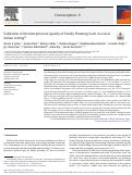 Cover page: Validation of the Interpersonal Quality of Family Planning Scale in a rural Indian setting