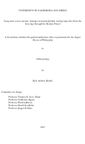 Cover page: Long-term socioeconomic strategies in ancient Jordan : rural perspectives from the Iron Age through the Roman Period