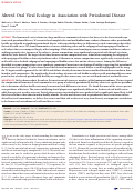 Cover page: Altered Oral Viral Ecology in Association with Periodontal Disease