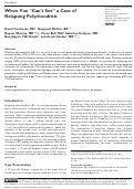 Cover page: When You “Can’t See” a Case of Relapsing Polychondritis