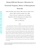 Cover page: Energy-Efficient Resource Allocation for Fractional Frequency Reuse in Heterogeneous Networks