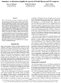 Cover page: Immature vocalizations simplify the speech of Tseltal Mayan and US caregivers