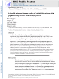 Cover page: Retinoids Enhance the Expression of Cathelicidin Antimicrobial Peptide during Reactive Dermal Adipogenesis