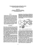 Cover page: Computational Simulation of Depth Perception in the Mammalian Visual System