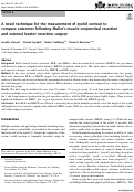 Cover page: A novel technique for the measurement of eyelid contour to compare outcomes following Muller’s muscle-conjunctival resection and external levator resection surgery