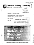 Cover page: REACTION MECHANISMS IN THE RADIOLYSIS OF PEPTIDES, POLYPEPTIDES AND PROTEINS