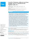 Cover page: Growth of Lahontan cutthroat trout from multiple sources re-introduced into Sagehen Creek, CA