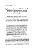 Cover page: Papillomavirus Infection of the Cervix. III: Relationship of the Presence of Viral Structural Proteins to the Expression of Involucrin