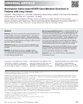 Cover page: Noninvasive Saliva-based EGFR Gene Mutation Detection in Patients with Lung Cancer