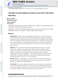 Cover page: Cannabis use and subjective response to alcohol in the human laboratory