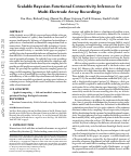 Cover page: Scalable Bayesian Functional Connectivity Inference for Multi-Electrode Array Recordings