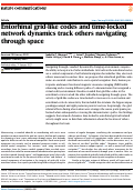 Cover page: Entorhinal grid-like codes and time-locked network dynamics track others navigating through space