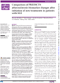 Cover page: Comparison of PREDICTS atherosclerosis biomarker changes after initiation of new treatments in patients with SLE