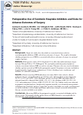 Cover page: Perioperative Use of Selective Serotonin Reuptake Inhibitors and Risks for Adverse Outcomes of Surgery