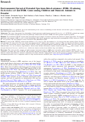 Cover page: Environmental Spread of Extended Spectrum Beta-Lactamase (ESBL) Producing Escherichia coli and ESBL Genes among Children and Domestic Animals in Ecuador