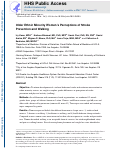 Cover page: Older Ethnic Minority Women's Perceptions of Stroke Prevention and Walking