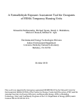 Cover page: A Formaldehyde Exposure Assessment Tool for Occupants of FEMA Temporary Housing Units