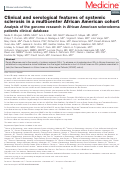 Cover page: Clinical and serological features of systemic sclerosis in a multicenter African American cohort