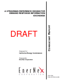 Cover page: A Strawman Reference Design For Demand Response Information Exchange