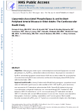 Cover page: Lipoprotein-Associated Phospholipase A2 and Incident Peripheral Arterial Disease in Older Adults