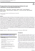 Cover page: Design and tests of prospective property predictions for novel antimalarial 2-aminopropylaminoquinolones.