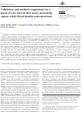 Cover page: Validation and method comparison for a point-of-care lateral flow assay measuring equine whole blood insulin concentrations.