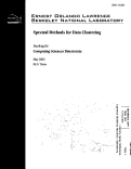 Cover page: Spectral methods for data clustering