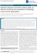 Cover page: Genome sequence of Ensifer medicae Di28; an effective N2-fixing microsymbiont of Medicago murex and M. polymorpha