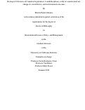 Cover page: Ecological Outcomes of Cannabis Legalization: A multidisciplinary study of cannabis land use change, its social drivers, and environmental outcomes