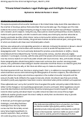 Cover page: Private School Vouchers: Legal Challenges and Civil Rights Protections (working paper)