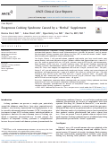 Cover page: Exogenous Cushing Syndrome Caused by a “Herbal” Supplement