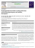 Cover page: Esophagopulmonary fistula causing pulmonary arterial pseudoaneurysms and massive hemoptysis