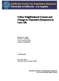 Cover page: Urban Neighborhood Context and Change in Depressive Symptoms in Late Life