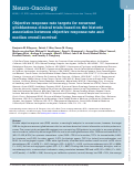 Cover page: Objective response rate targets for recurrent glioblastoma clinical trials based on the historic association between objective response rate and median overall survival