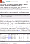 Cover page: Draft Genome Sequences of Shewanella sp. Strain UCD-FRSP16_17 and Nine Vibrio Strains Isolated from Abalone Feces.