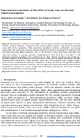 Cover page: Experimental evaluation of the effect of body mass on thermal comfort perception