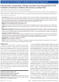 Cover page: A Randomized, Double-Blind, Placebo-Controlled Trial of Eszopiclone for the Treatment of Insomnia in Patients with Chronic Low Back Pain