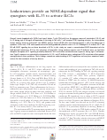 Cover page: Leukotrienes provide an NFAT-dependent signal that synergizes with IL-33 to activate ILC2s