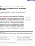 Cover page: Structural basis for activation of trimeric Gi proteins by multiple growth factor receptors via GIV/Girdin